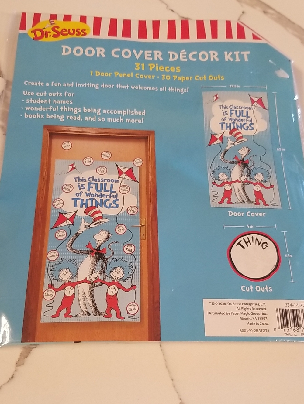Dr. Seuss "This Classroom is Full of Wonderful Things" Door Cover Décor Kit